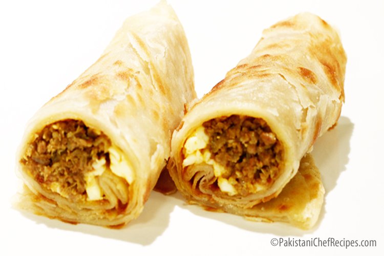 Qeema Cheese Paratha Rolls by Chef Mehboob Khan