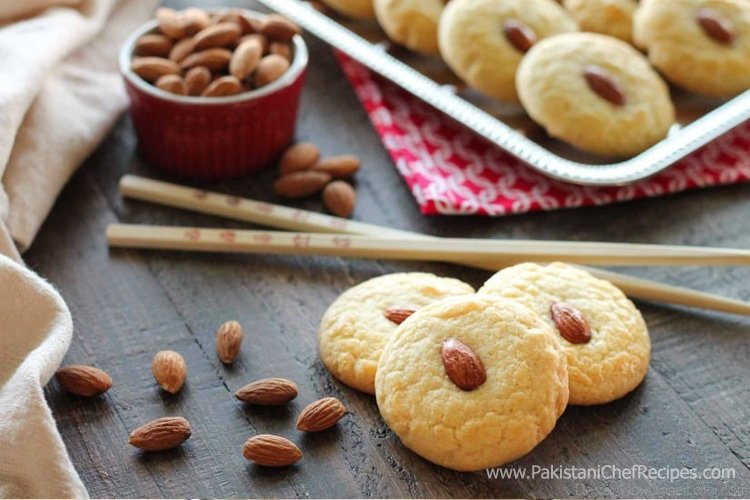 Chinese Almond Cookies Recipe by Rida Aftab