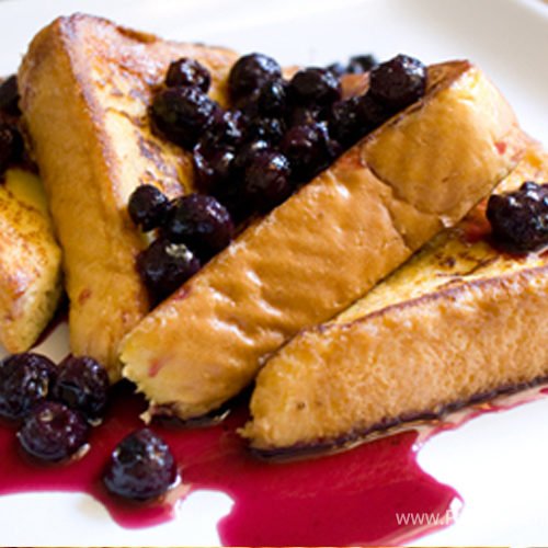 French Toast with Blueberries Recipe by Shireen Anwar