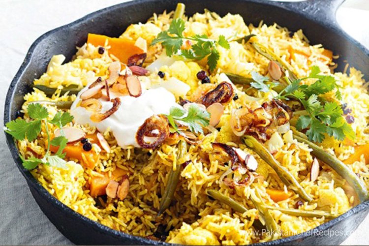 Sabzi Chicken Biryani Recipe by Shireen Anwar