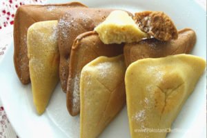 Choco Vanilla Triangles Recipe by Shireen Anwar
