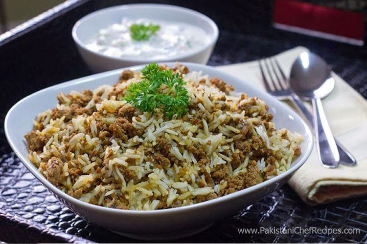 Mince and Cottage Cheese Pulao Recipe by Rida Aftab