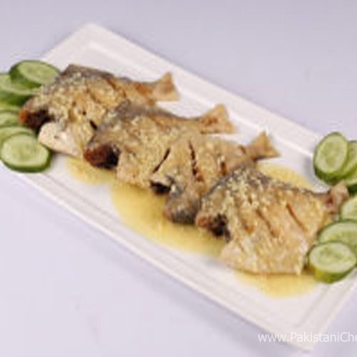Deep Fried Fish With Garlic Sauce Recipe by Chef Mehboob Khan
