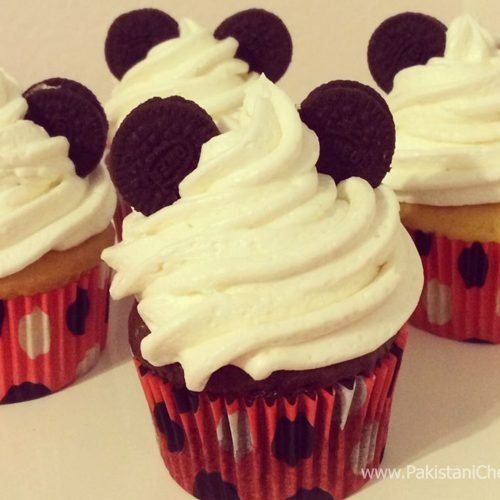 Mickey Mouse Cupcakes Recipe by Rida Aftab