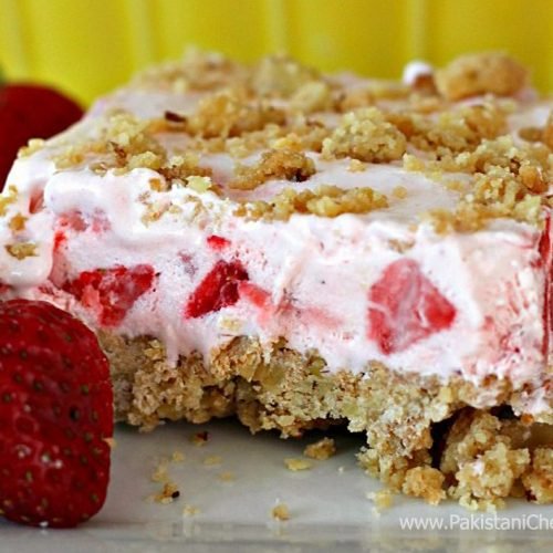 Triple Strawberry Dessert Recipe By Rida Aftab