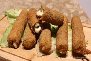 Fried Cheesy Kabab Recipe by Chef Irfan Wasti