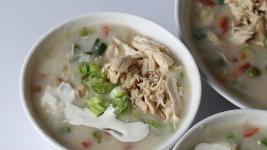 Chunky Creamy Chicken Soup Recipe by Abida Baloch