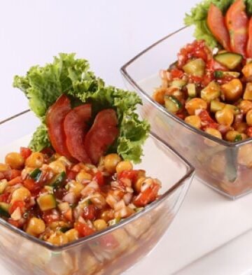 Chickpea Salsa Salad Recipe by Samina Jalil